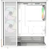 Thermaltake View 270 Plus WS ARGB , Tower-Gehäuse weiß/holz, Tempered Glass x 2, Holz-Struktur