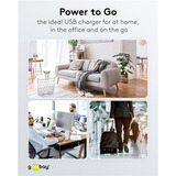 goobay USB-C PD GaN Dual-Schnelladegerät 30 W, wh weiß