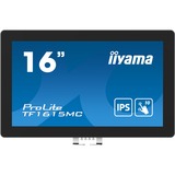 iiyama ProLite TF1615MC-B1, LED-Monitor 40 cm (16 Zoll), schwarz, FullHD, IPS, Touchscreen