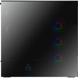 ARCTIC Xtender Mirrow Black Design, Tower-Gehäuse schwarz, Tempered Glass x 2 (verspiegelt)