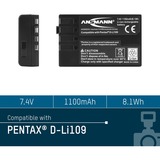 Ansmann A-Pen D Li 109, Kamera-Akku entspricht Pentax D Li 109