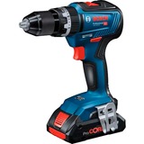 Bosch Akku-Schlagbohrschrauber GSB 18V-55 Professional, 18Volt blau/schwarz, 2x Li-Ionen Akku 3,0Ah, in L-BOXX