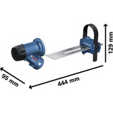 Bosch Professional Staubabsaugung GDE max Professional, Staubsauger-Aufsatz blau, mit Adapter für Stockerplatten