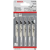 Bosch Stichsägeblatt T 101 B Clean for Wood, 100mm 5 Stück