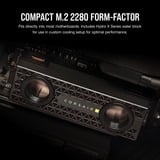 Corsair MP700 PRO SE Hydro X 4 TB, SSD schwarz, PCIe 5.0 x4 | NVMe 2.0 | M.2 2280, mit Wasserkühlungs-Block
