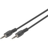 Digitus Audio-Anschlusskabel 3,5mm Klinke, Stereo schwarz, 2,5 Meter