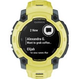 Garmin Instinct E, Smartwatch limette/limette, 45 mm, Twilight/Electric Lime, Silikon-Armband