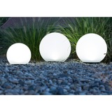 Heitronic Solar LED-Kugeln Boule 3er-Set, LED-Leuchte weiß
