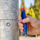 KNIPEX Stift-Schaltschrankschlüssel 00 11 07, Steckschlüssel blau/rot, Länge 145 mm