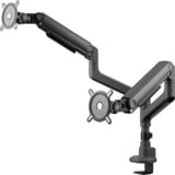 ONE FOR ALL Universal Schwerlast-Monitorarm DM 5210 Dual Heavy Duty, Monitorhalterung schwarz, für 43 - 127cm (17" - 50") Monitore