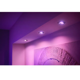 Philips Hue White & Color Ambiance Centura Einbauspot, LED-Leuchte silber, rund