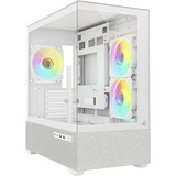 Sharkoon MK7 ARGB , Tower-Gehäuse weiß, Tempered Glass x 2