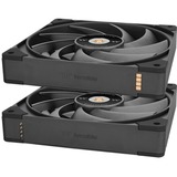 Thermaltake TOUGHFAN EX14 Pro High Static Pressure PC Cooling Fan – Swappable Edition, Gehäuselüfter schwarz, 3-Fan Pack