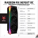 XFX Radeon RX 9070 XT Quicksilver, Grafikkarte schwarz, RDNA4, GDDR6, 3x DisplayPort, 1x HDMI 2.1