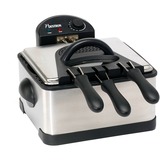 Bestron Family Fritteuse DF402B edelstahl (gebürstet)/schwarz