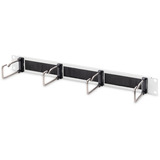 Digitus 19" Kabelrangierpanel mit Stahlbügeln und Bürstenleiste, Kabelführung hellgrau, 1HE, für 19" Schränke