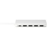 Digitus USB Type-C™ 4-Port Hub (USB 3.0) + PD, USB-Hub silber