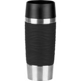 Emsa TRAVEL MUG Waves Thermobecher schwarz/edelstahl, 0,36 Liter