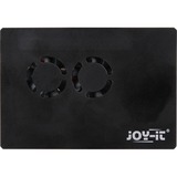 Joy-IT RB-CASEP4+03B für Raspberry Pi 4 B, Gehäuse schwarz/transparent