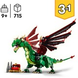 LEGO 31161 Creator 3-in-1 Grüner Drache, Konstruktionsspielzeug 