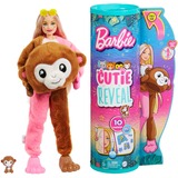 Mattel Barbie Cutie Reveal Dschungel Serie - Äffchen, Puppe