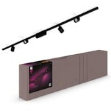 Philips HUE Perifo Basis-Set für die Decke (gerade, 4 Spots), Leuchte schwarz