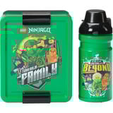 Room Copenhagen LEGO Lunch-Box Set Ninjago Green schwarz/grün, 2-teilig, mit Trinkflasche