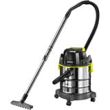 Ryobi R18WDV-0 18 V ONE+, Nass-/Trockensauger schwarz/edelstahl, Akkusauger, ohne Akku und Ladegerät