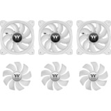 Thermaltake SWAFAN 12 RGB Radiator Fan TT Premium Edition White (3-Fan Pack), Gehäuselüfter weiß, 3er Pack, inkl. Controller, 120 mm
