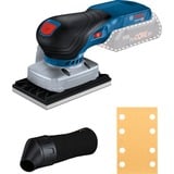 Bosch Professional Akku-Schwingschleifer GSS 18V-13 Professional solo blau/schwarz, ohne Akku und Ladegerät, in L-BOXX, 3 Schleifplatten