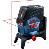 Bosch Professional Kombilaser GCL 2-50 C Professional + RM2 + BM3, Kreuzlinienlaser blau/schwarz, Li-Ionen-Akku 2,0 Ah, in L-BOXX, rote Laserlinien, mit Halterungen