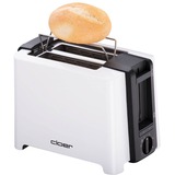 cloer 3531 Kompakt-Toaster weiß/schwarz Auftaufunktion Krümelschublade 900 Watt 