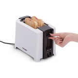 Cloer Full Size Toaster 3531  weiß/schwarz, 900 Watt, für 2 XXL-Toastscheiben