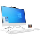 HP All-in-One 22-df0004ng, PC-System weiß, Windows 11 Home 64-Bit
