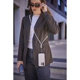 Intenso Handykette und Lade-/Datenkabel Cell Phone Charging Lanyard beige, 1,65 Meter, USB-C, PD3.0 / QC4.0, Nylon