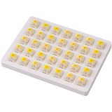 Keychron Gateron Cap Milky-Yellow Switch-Set, Tastenschalter rot/transparent