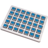 Keychron Gateron Low Profile Mechanical Blue Switch-Set, Tastenschalter blau/transparent, 35 Stück