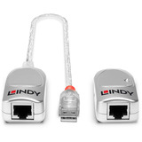 Lindy USB 1.1 Cat.6 Extender, USB-Extender silber, 50m