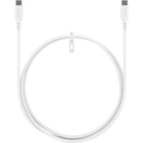 goobay USB 2.0 Silikonkabel weiß, USB-C Stecker > USB-C Stecker weiß, 1,5 Meter, PD 60 Watt