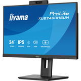 iiyama ProLite XUB2490HSUH-B2, LED-Monitor 60.5 cm (24 Zoll), schwarz (matt), FullHD, IPS, Webcam, Mikrofon, USB-Hub, 100Hz Panel