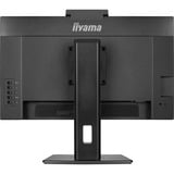 iiyama ProLite XUB2490HSUH-B2, LED-Monitor 60.5 cm (24 Zoll), schwarz (matt), FullHD, IPS, Webcam, Mikrofon, USB-Hub, 100Hz Panel