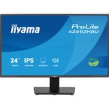 iiyama Prolite X2492HSU-B1, LED-Monitor 60.5 cm (24 Zoll), schwarz (matt), FullHD, IPS, HDMI, DP, USB-Hub, 120Hz Panel