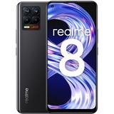realme 8 64GB, Handy Cyber Black, Android 11, 4 GB LDDR4X