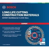 Bosch Professional X-LOCK Diamanttrennscheibe Expert MultiMaterial, Ø 125mm Bohrung 22,23mm