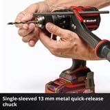 EINHELL Professional Akku-Schlagbohrschrauber TP-CD 18/120 Li-i BL - Solo, 18Volt schwarz/rot, ohne Akku und Ladegerät