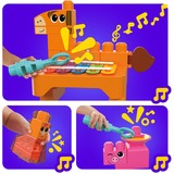 Fisher-Price MEGA BLOKS Musikspaß Bauernhoftiere, Konstruktionsspielzeug 