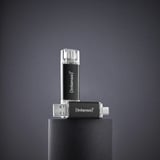 Intenso Twist Line 64 GB, USB-Stick anthrazit/transparent, USB-A 3.2 Gen 1, USB-C 3.2 Gen 1
