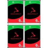 Seagate IronWolf NAS 6 TB CMR 4x, Festplatte 4er Bundle, SATA 6 Gb/s, 3,5"