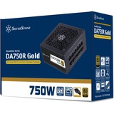 SilverStone SST-DA750R-GMA, PC-Netzteil schwarz, 1x 12-Pin ATX3.0, 4x PCIe, Kabel-Management, 750 Watt