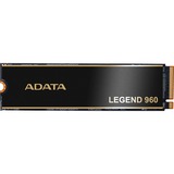 ADATA LEGEND 960 4 TB, SSD dunkelgrau/gold, PCIe 4.0 x4, NVMe 1.4, M.2 2280